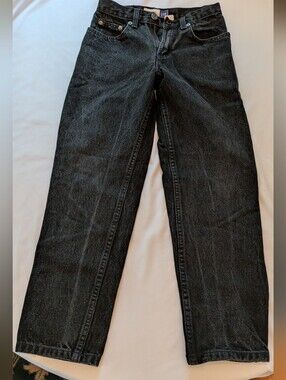 Vintage Gap Boy's Black Straight-Leg Jeans